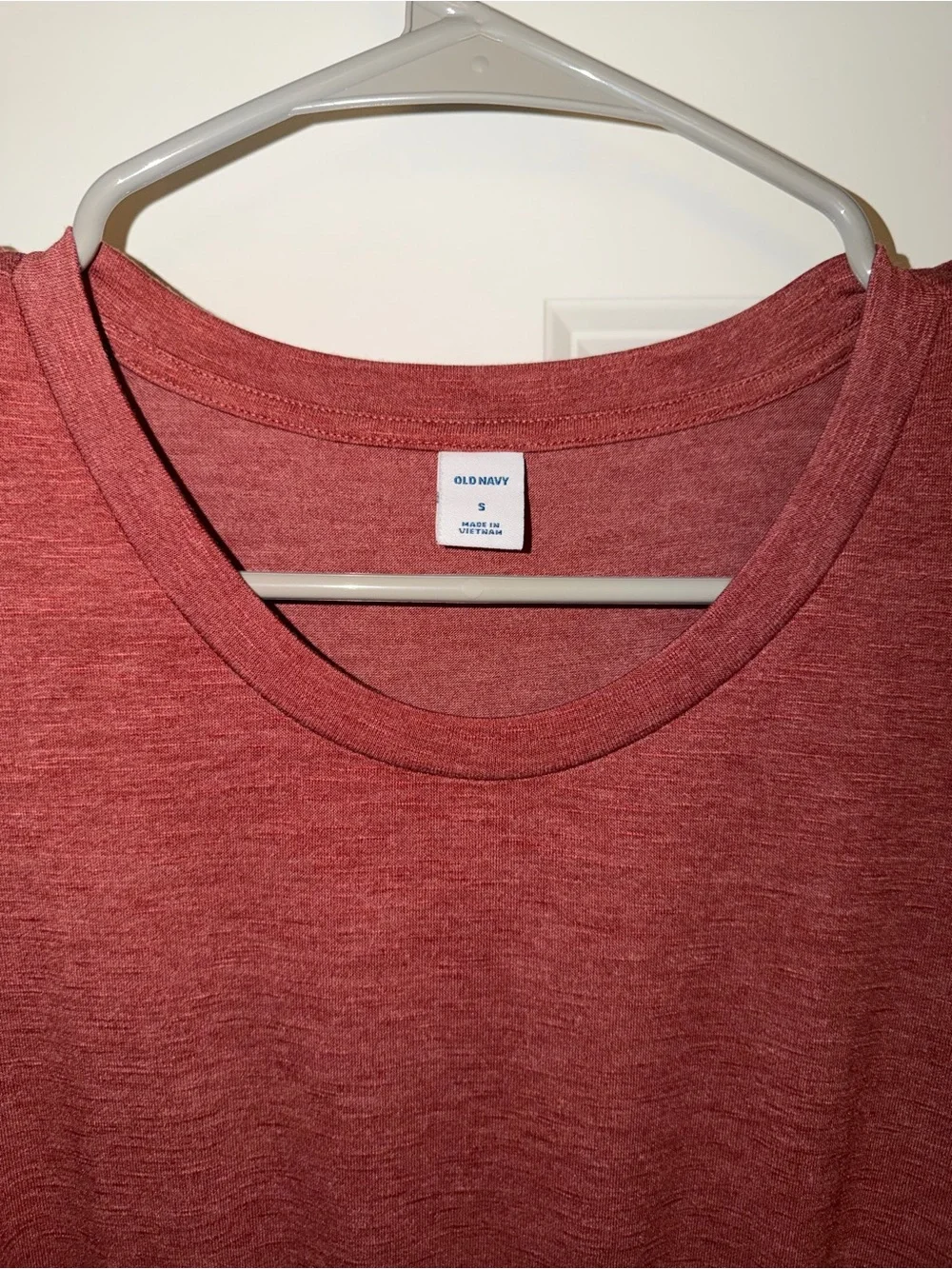 Old Navy Short Sleeve Midi Dress in Rust Red